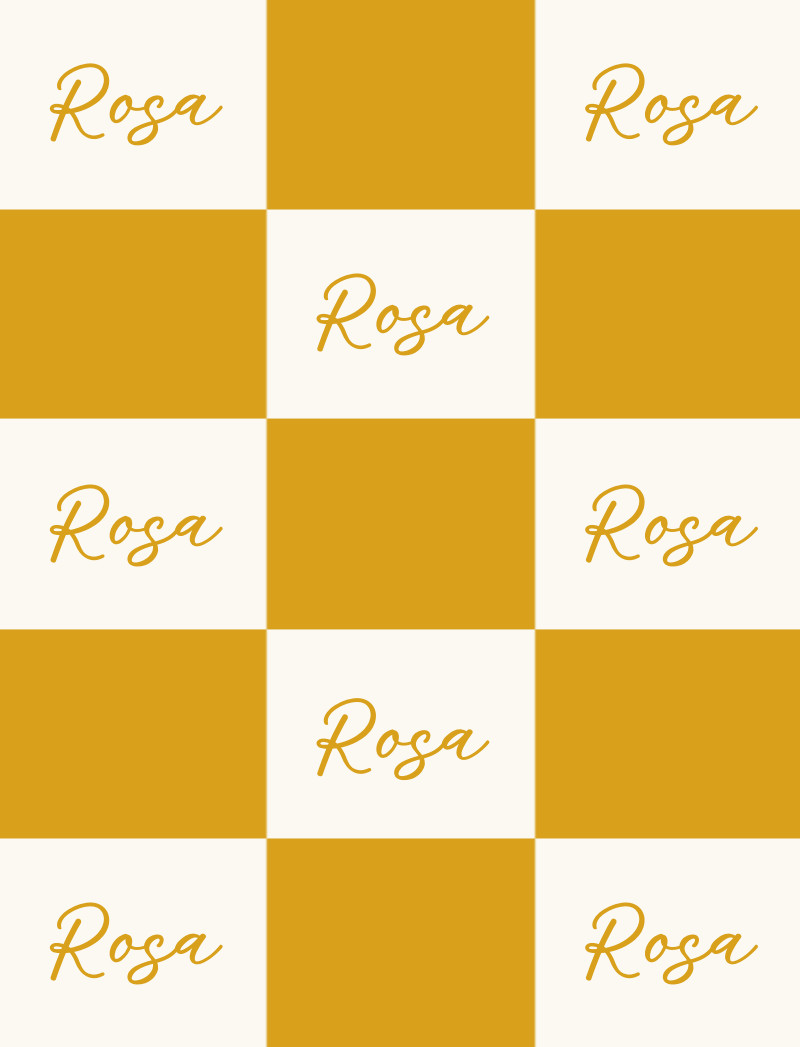 Rosa Bassinet Blanket - Eggshell/Mustard