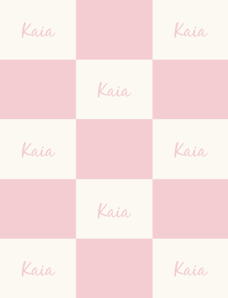 Kaia Bassinet Blanket - Pastel Pink/Eggshell