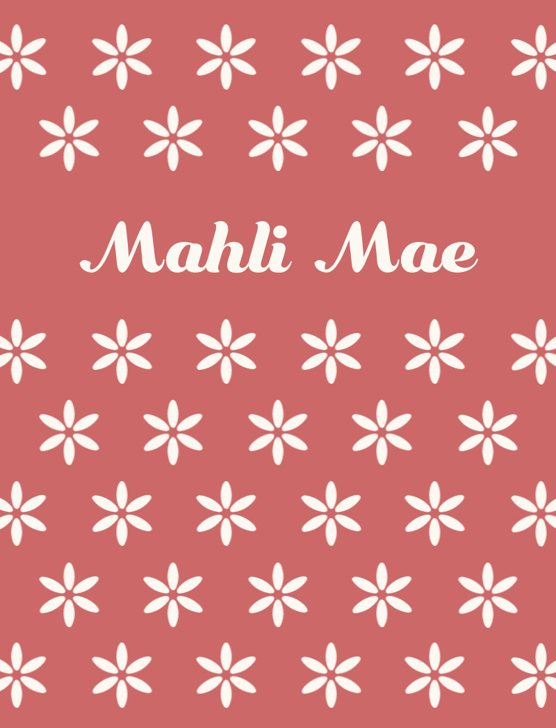 Mahli Mae Bassinet Blanket - Salmon/Eggshell