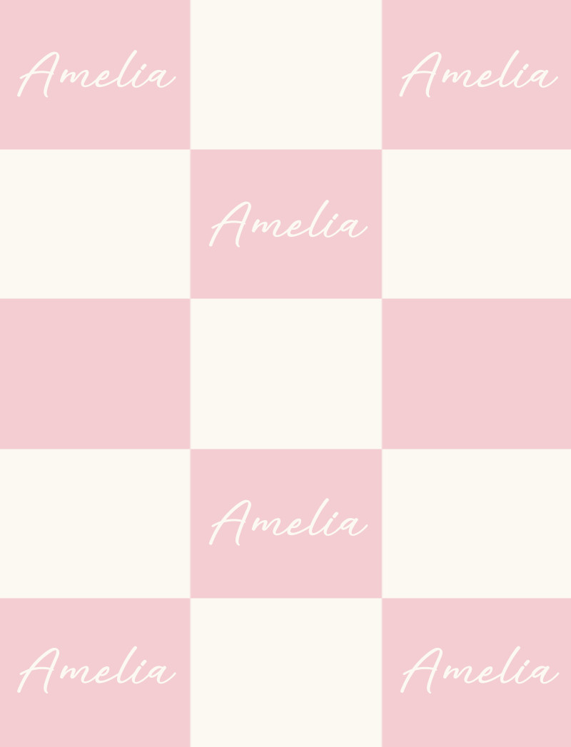 Amelia Bassinet Blanket - Pastel-Pink/Eggshell Perfect Condition