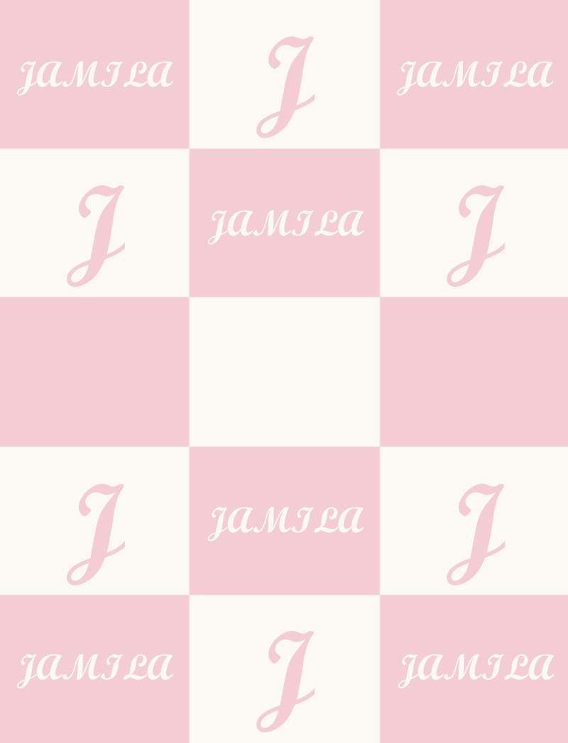 JAMILA Bassinet Blanket - Pastel Pink/Eggshell