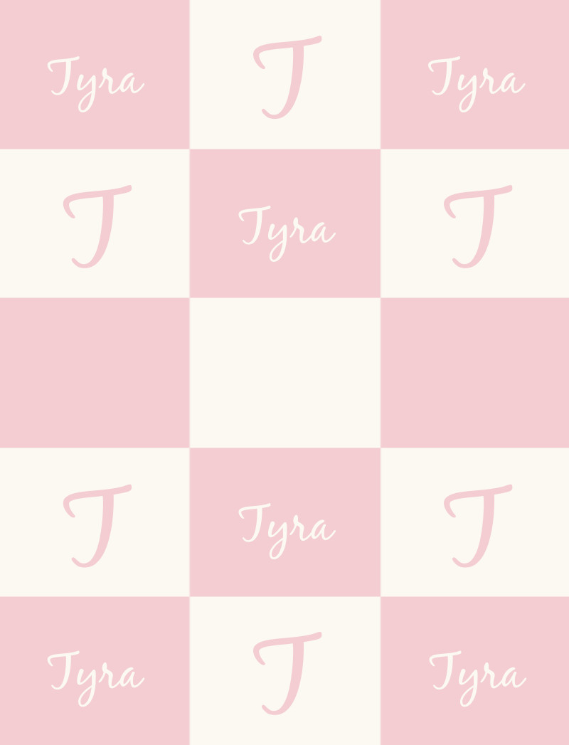 Tyra Bassinet Blanket - Pastel Pink/Eggshell