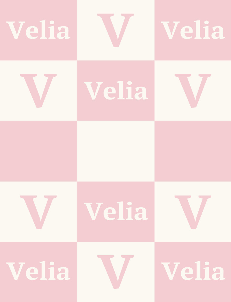 Velia Bassinet Blanket - Pastel Pink/Eggshell