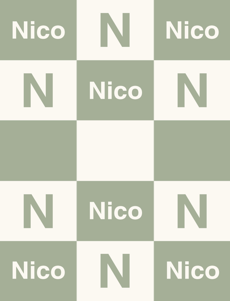 Nico Bassinet Blanket - Sage/Eggshell Perfect Condition