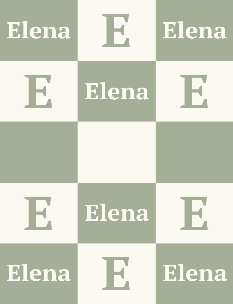 Elena Bassinet Blanket - Sage/Eggshell with Minor Defects