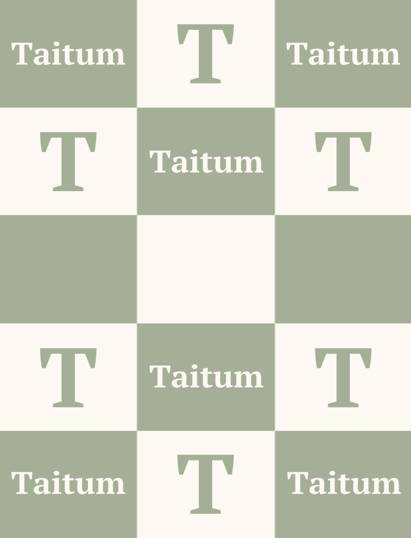 Taitum Bassinet Blanket - Sage/Eggshell
