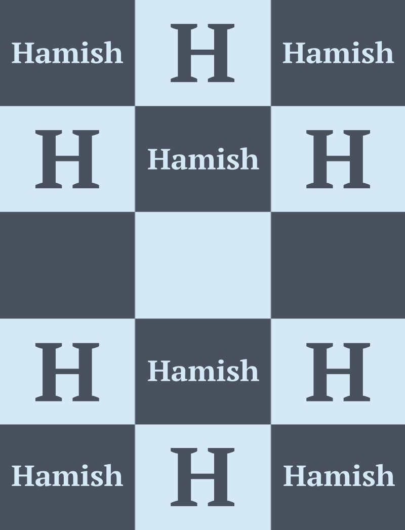 Hamish Bassinet Blanket – Steel/Ice-Blue with Minor Defects