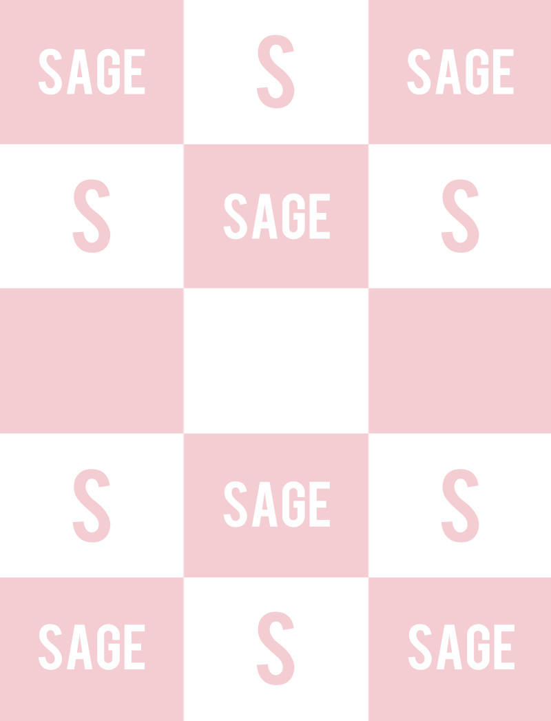Sage Bassinet Blanket - Pastel Pink/White
