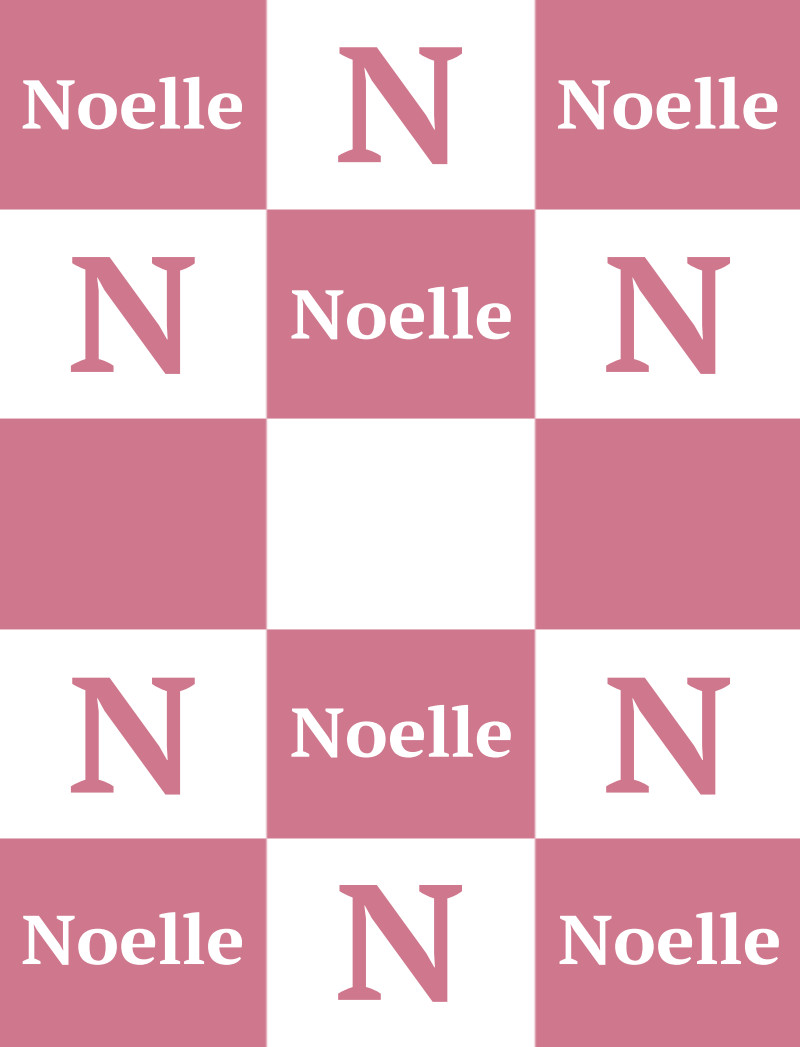 Noelle Bassinet Blanket - Rose/White