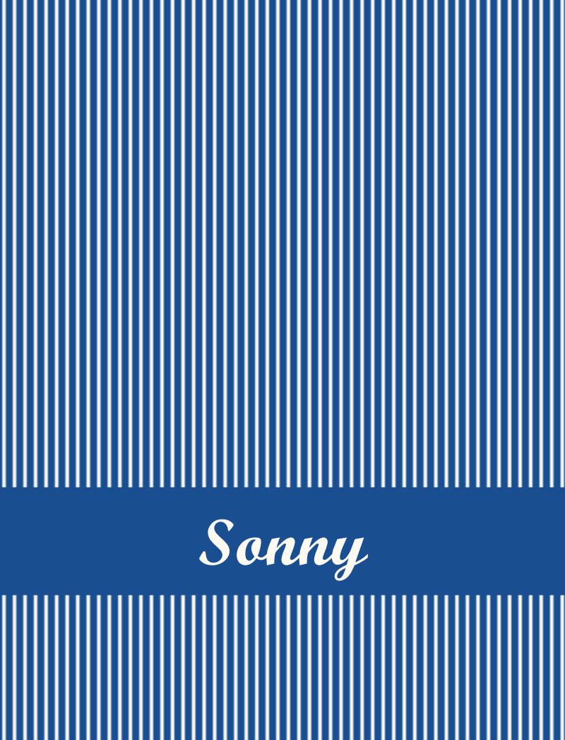 Sonny Bassinet Blanket - Royal Blue/Eggshell