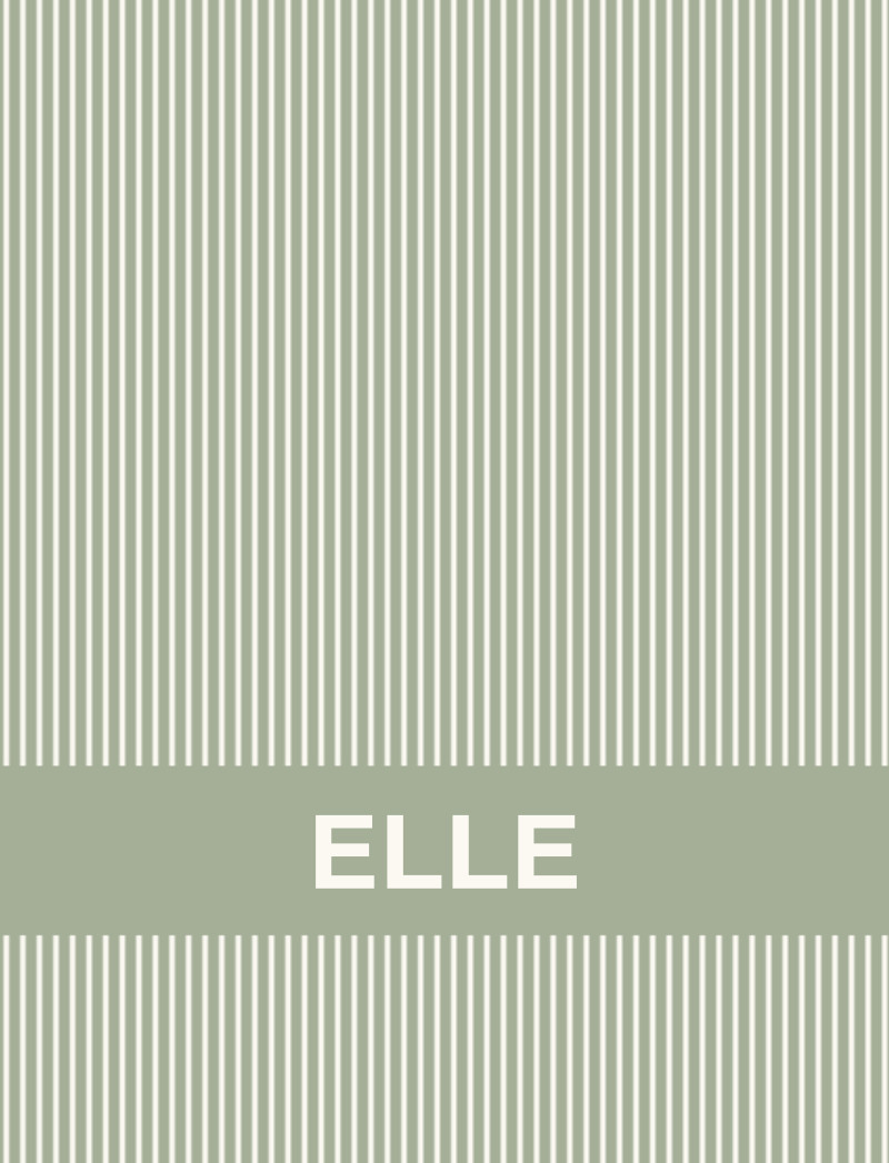 ELLE Bassinet Blanket - Sage/Eggshell