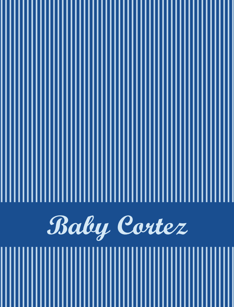 Baby Cortez Bassinet Blanket - Royal Blue/Ice Blue