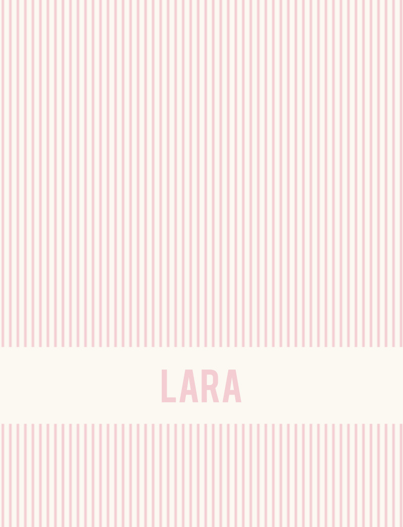 LARA Bassinet Blanket - Eggshell/Pastel Pink