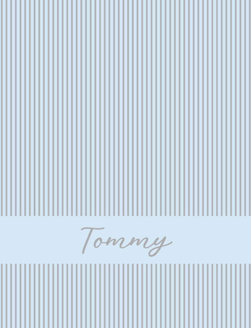 Tommy Bassinet Blanket - Ice-Blue/Pewter