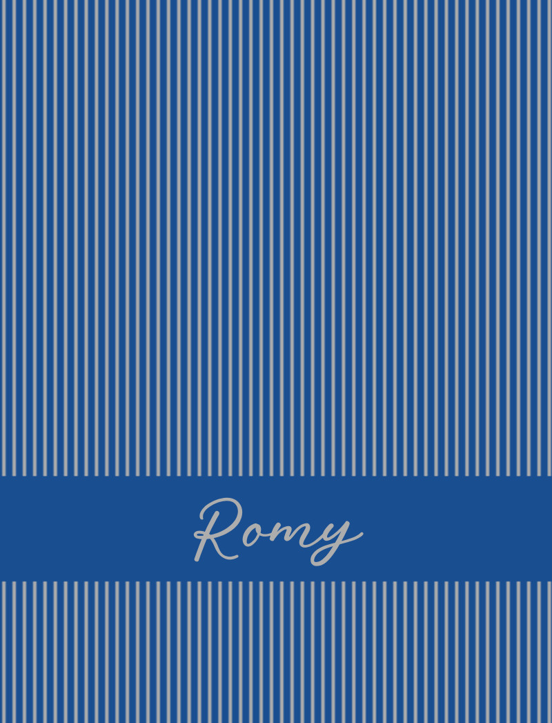 Romy Bassinet Blanket - Royal-Blue/Pewter Perfect Condition