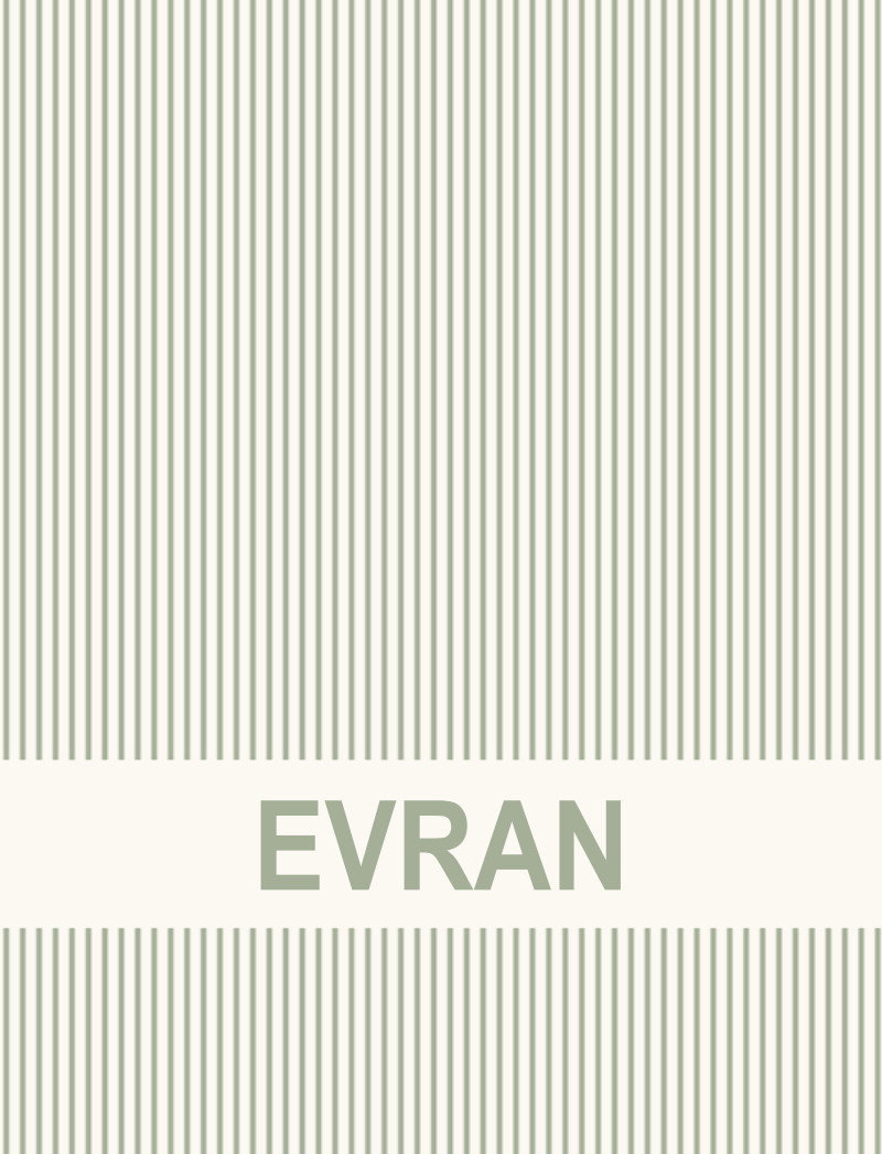 Evren Bassinet Blanket - Eggshell/Sage