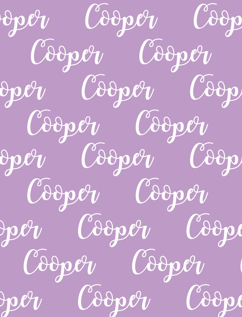 Cooper Bassinet Blanket – Lavender/White with Minor Defects