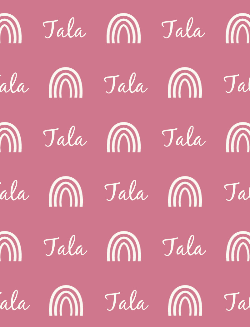 Tala Bassinet Blanket - Rose/Eggshell