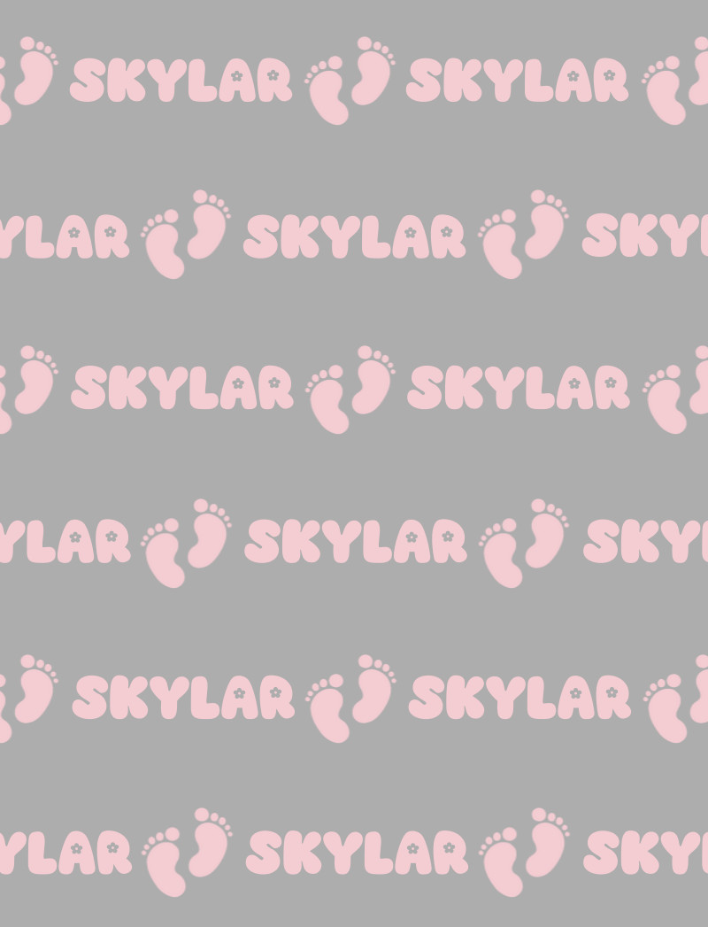 Skylar Bassinet Blanket - Pewter/Pastel-Pink