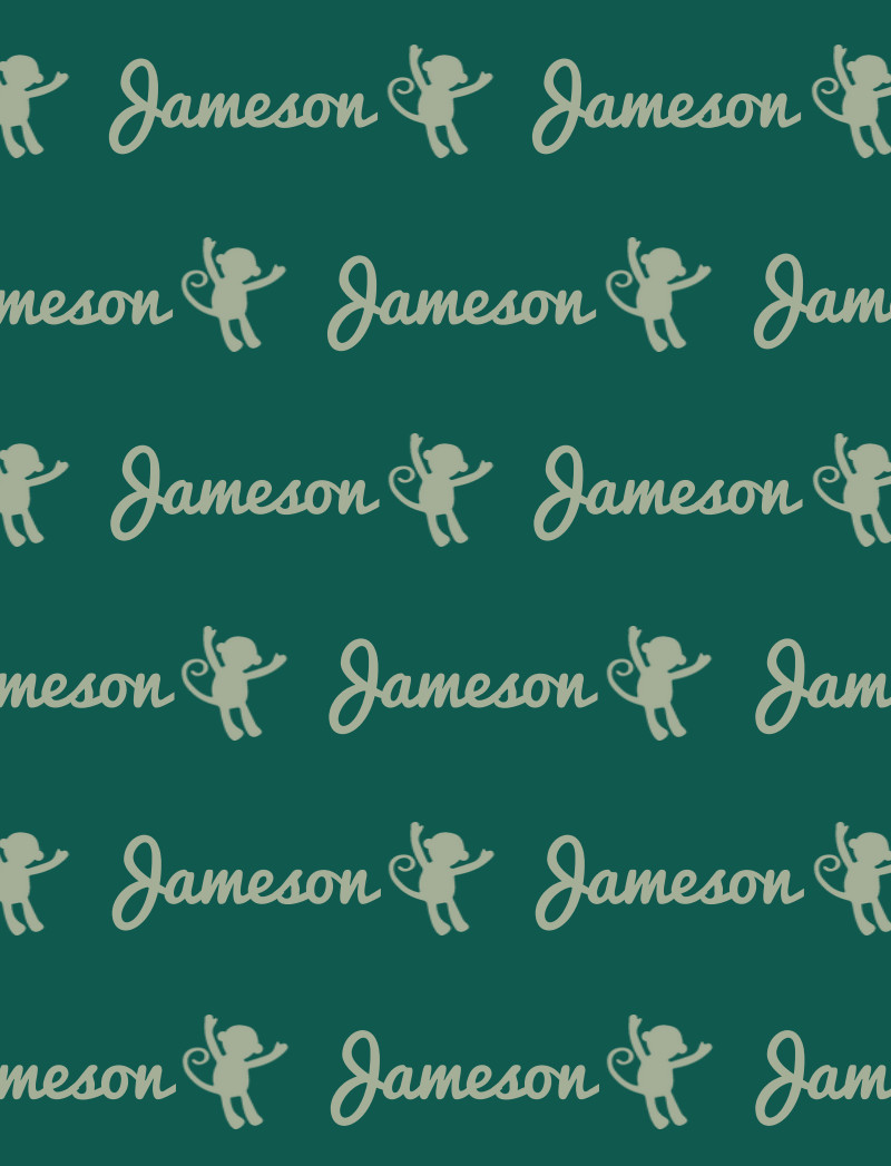 Jameson Bassinet Blanket - Forest Green/Sage