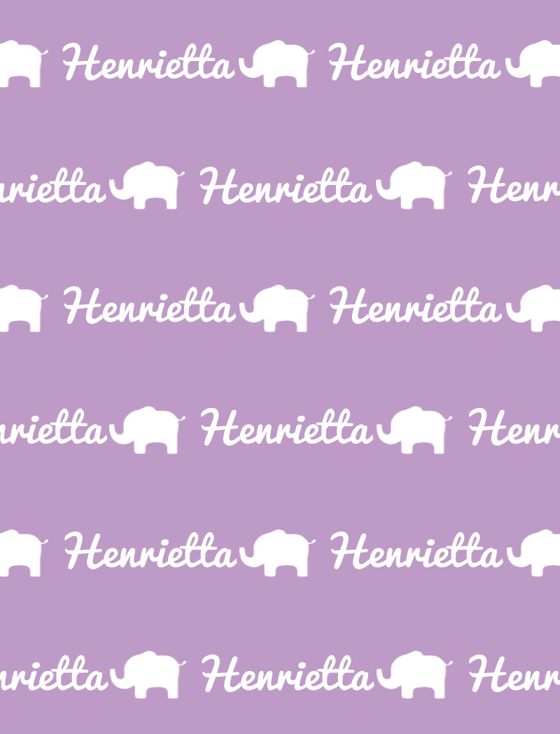Henrietta Bassinet Blanket - Lavender/White