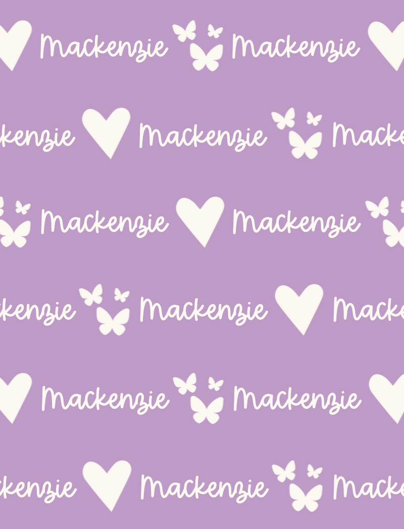 Mackenzie Bassinet Blanket – Lavender/Eggshell Perfect Condition