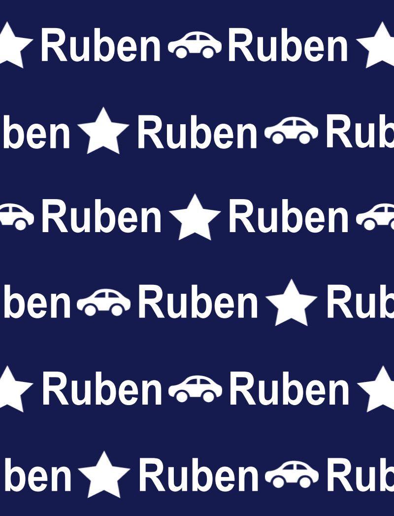 Ruben Bassinet Blanket - Navy/White Perfect Condition