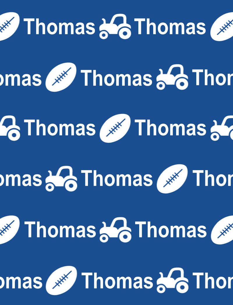 Thomas Bassinet Blanket - Royal-Blue/White Perfect Condition