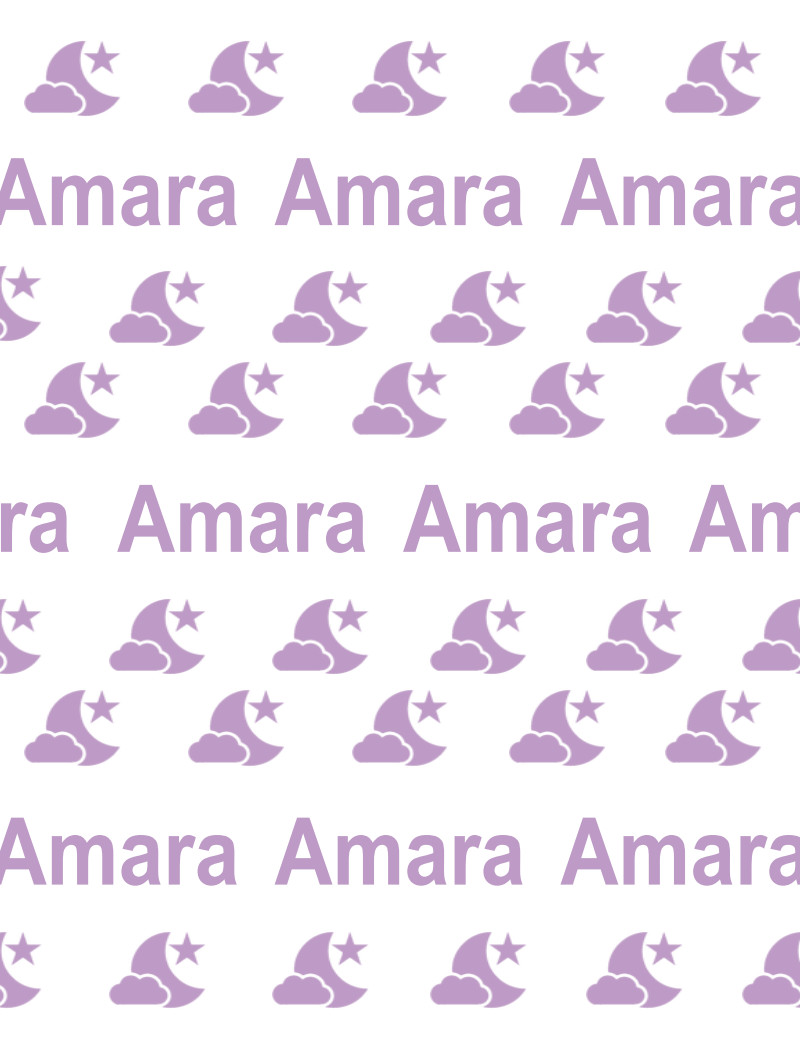 Amara Bassinet Blanket – White/Lavender Perfect Condition