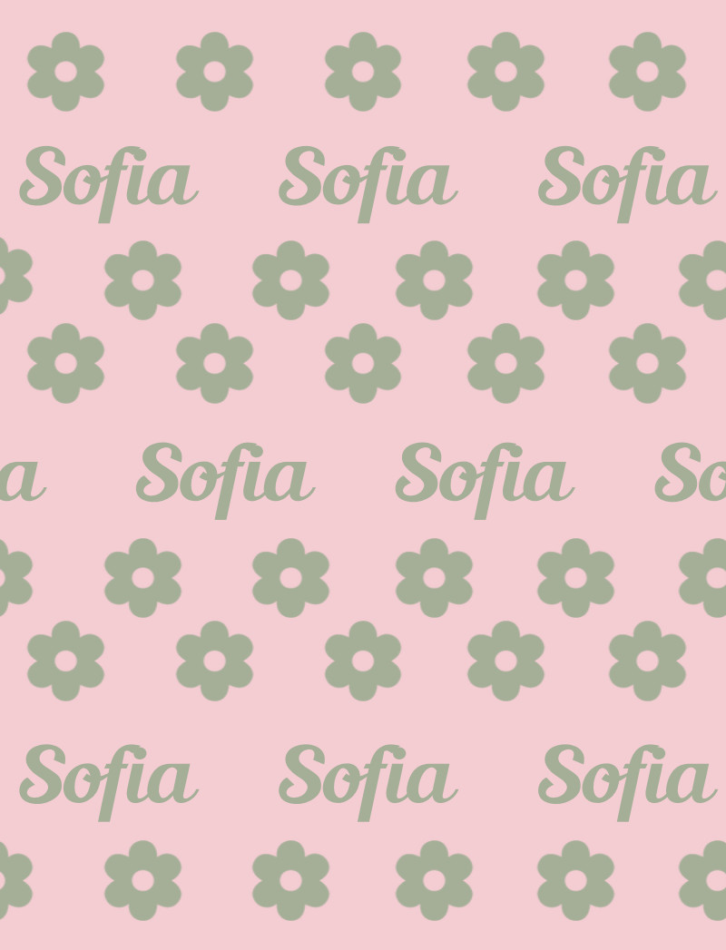 Sofia Bassinet Blanket - Pastel Pink/Sage