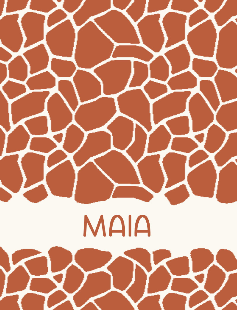 Maia Newborn Blanket - Eggshell/Rust with Minor Defects