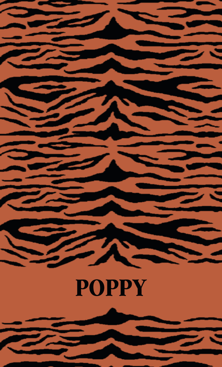 Poppy Adult Blanket - Rust/Black