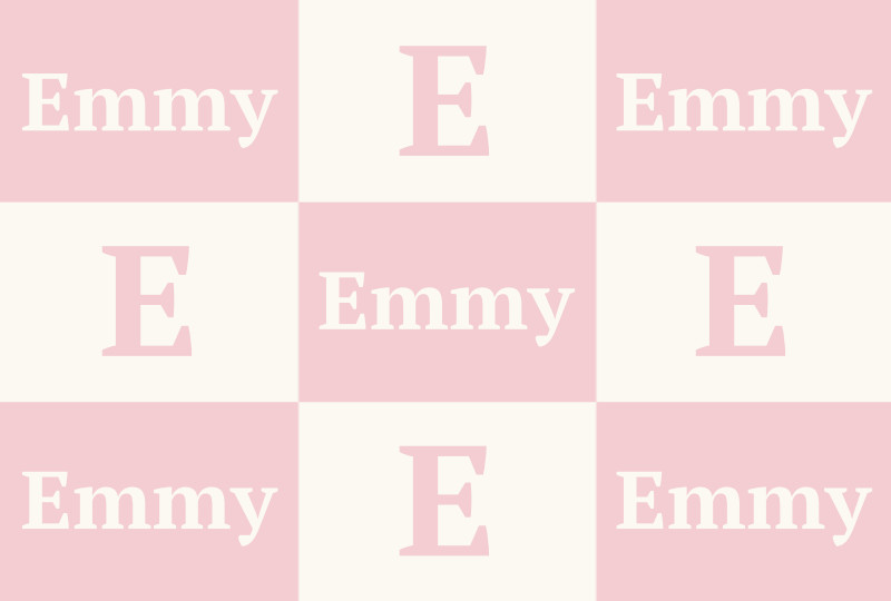 Emmy Newborn Blanket - Pastel Pink/Eggshell