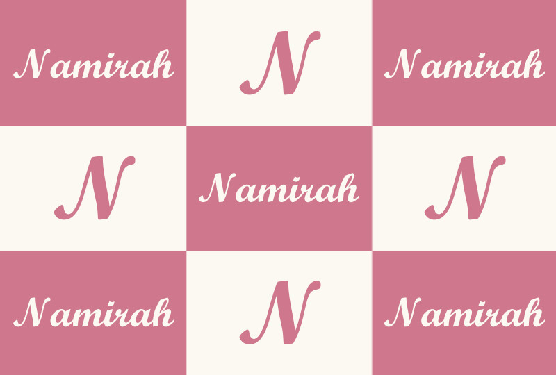 Namirah Newborn Blanket - Rose/Eggshell