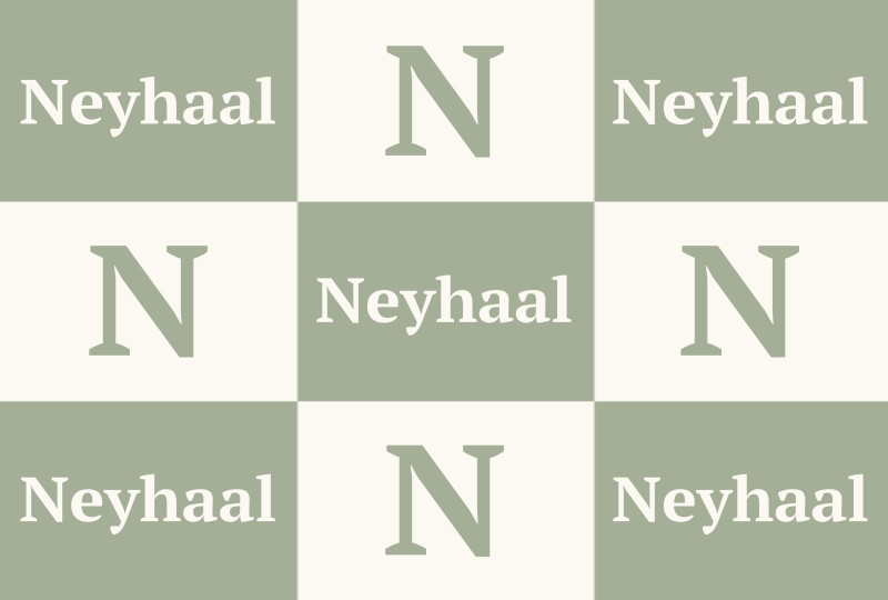 Neyhaal Newborn Blanket - Sage/Eggshell