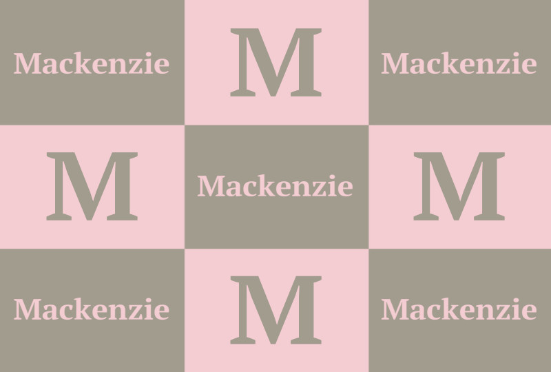 Mackenzie Newborn Blanket - Beige/Pastel-Pink Perfect Condition