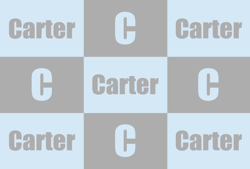 Carter Newborn Blanket - Ice-Blue/Pewter with Minor Defects