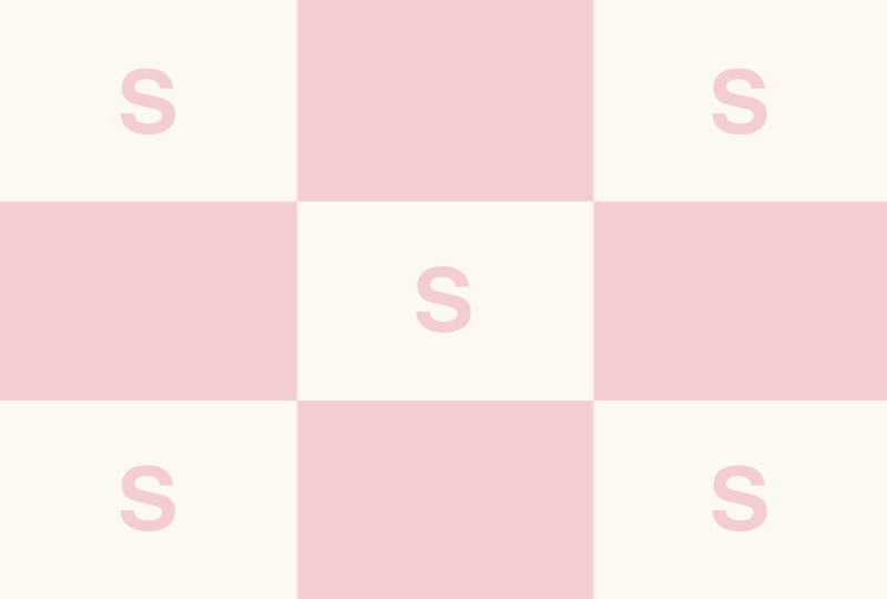 S Newborn Blanket - Eggshell/Pastel Pink