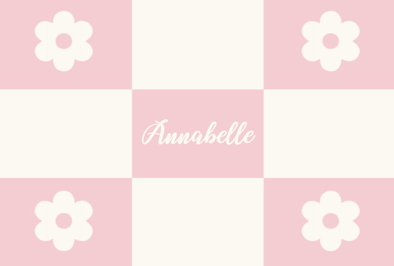 Annabelle Newborn Blanket - Pastel-Pink/Eggshell with Minor Defects