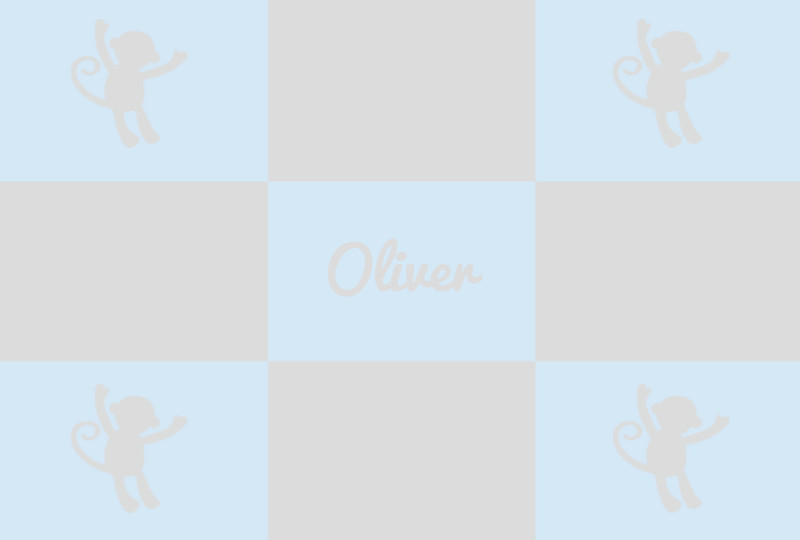 Oliver Newborn Blanket - Ice-Blue/Fog