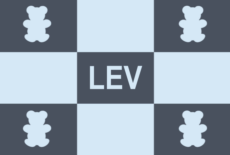 Lev Newborn Blanket - Ice-Blue/Royal Blue