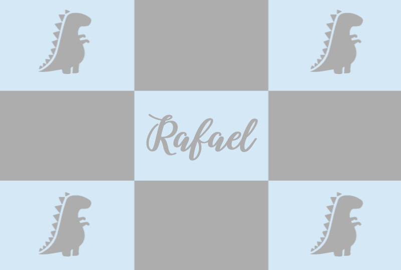 Rafael Bassinet Blanket - BaseColour/TextColour with Minor Defects