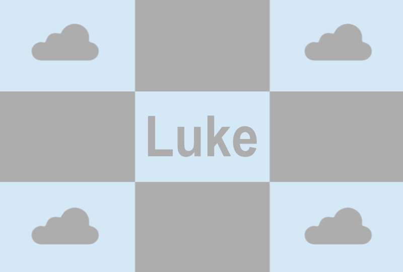 Luke Newborn Blanket - Ice Blue/Pewter