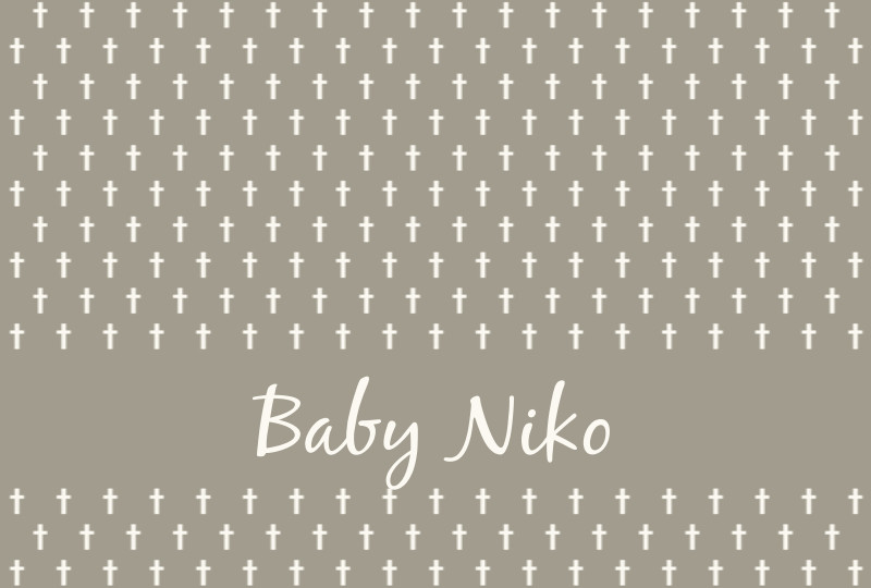 Baby Niko Newborn Blanket - Beige/Eggshell