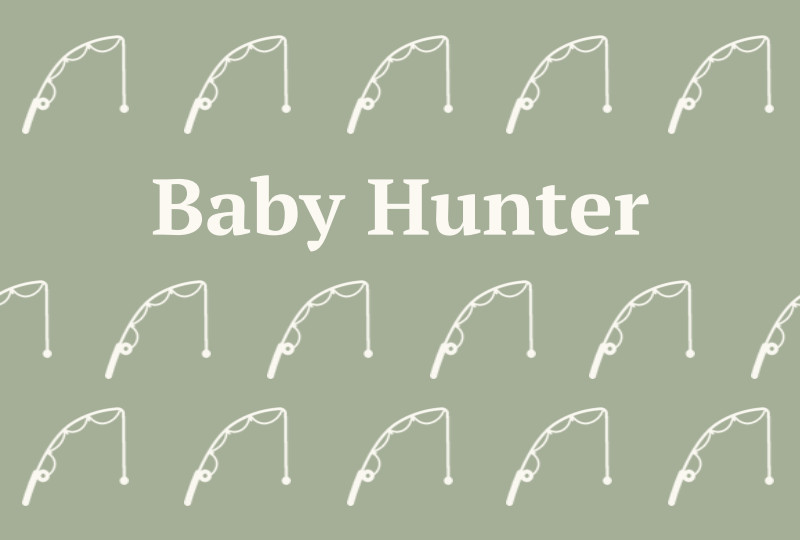 Baby Hunter Newborn Blanket - Sage/Eggshell