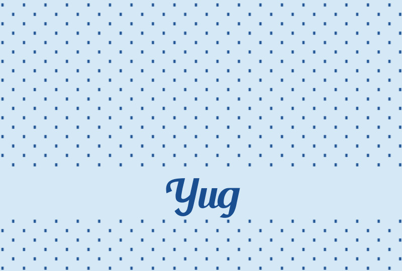 Yug Newborn Blanket - Ice blue/Royal Blue