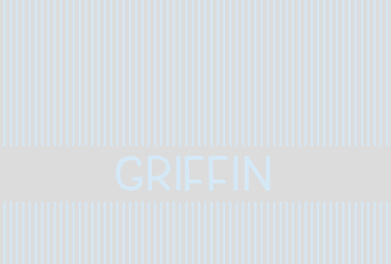 Griffin Newborn Blanket – Fog/Ice-Blue with Minor Defects