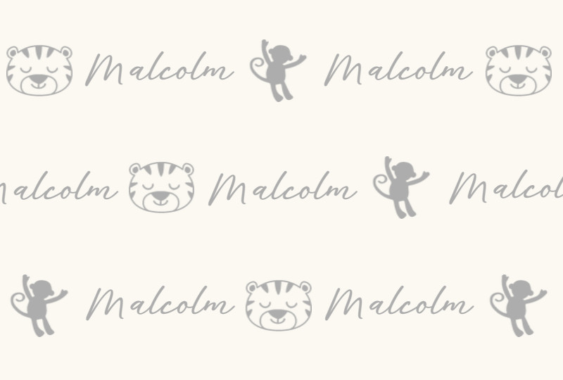 Malcolm Newborn Blanket - Eggshell/Pewter