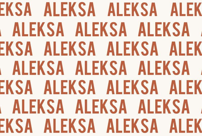 ALEKSA Newborn Blanket - Eggshell/Rust