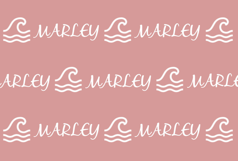 MARLEY Newborn Blanket - Blush/White